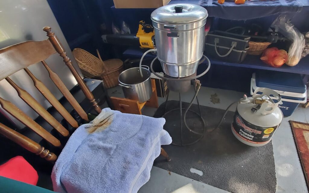 Tomato Sauce in the near future, but first steam juicing.