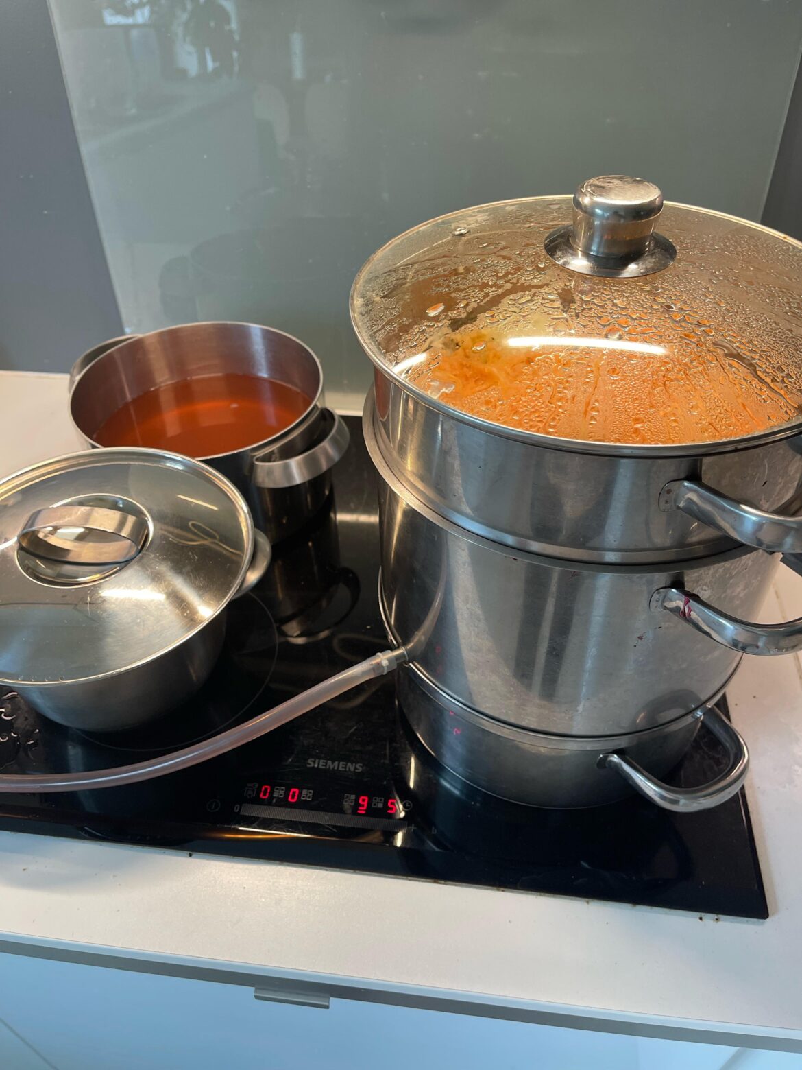 [homemade] I am cooking up some apple juice in a juice boiler. Seems like a good equipment. Anybody tried making broth in a juice boiler?