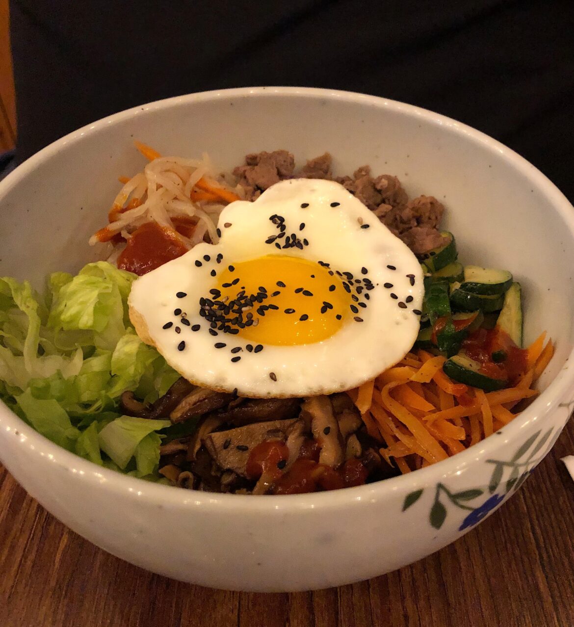 Bibimbap. The egg really brings it all together.