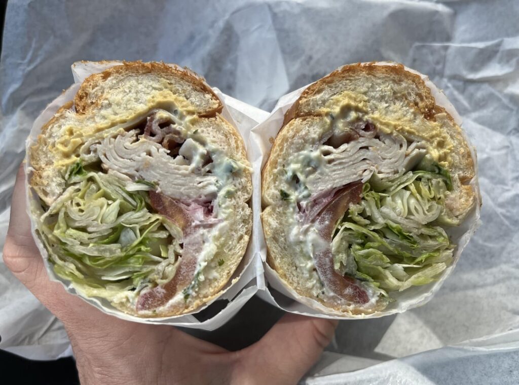 Turkey Club & Hot Veg Supreme - Snappy’s, Portland OR