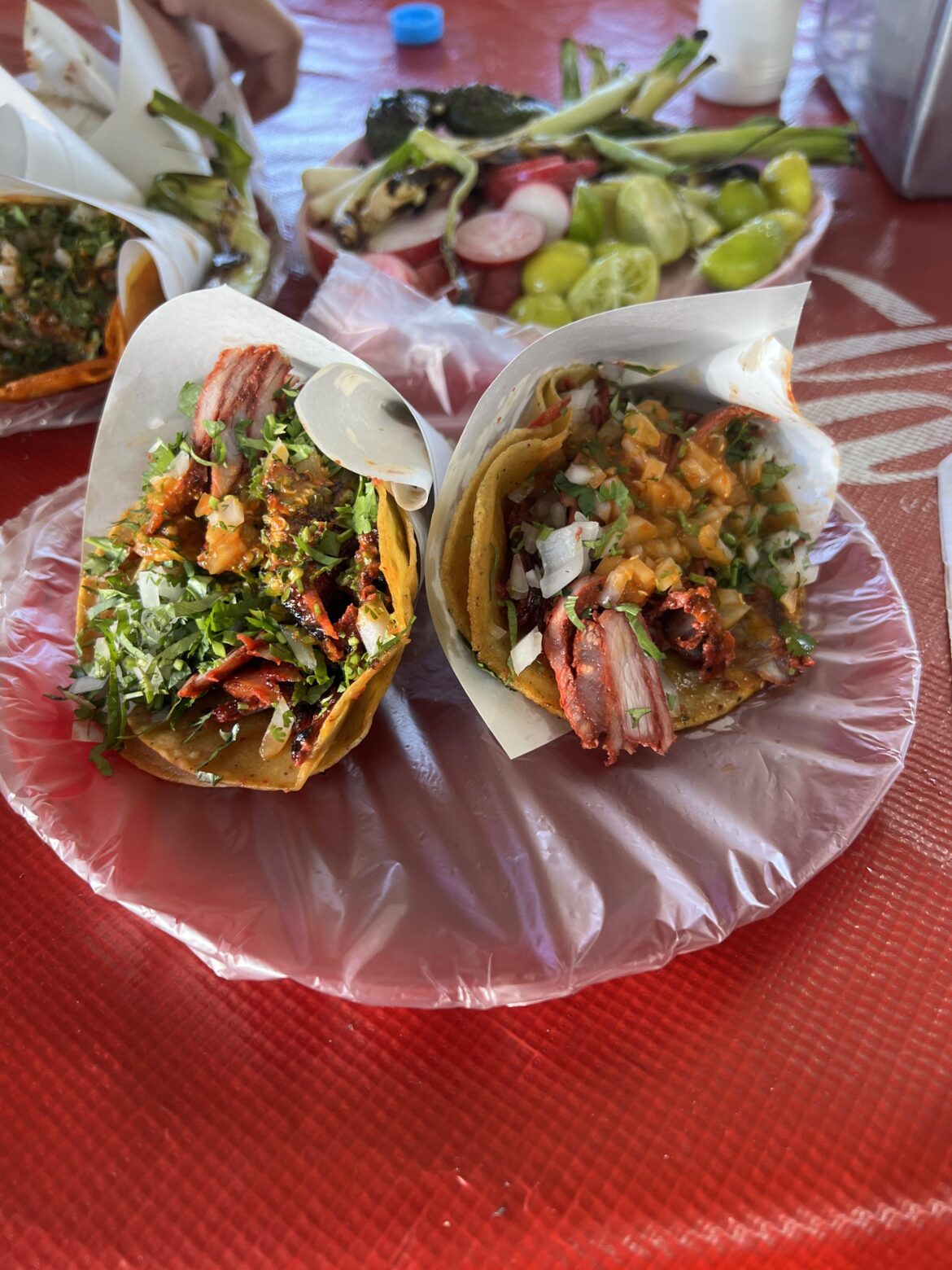 Mi favorita tacos al pastor de todo México. De Taqueria Elvia, Tijuana, BC