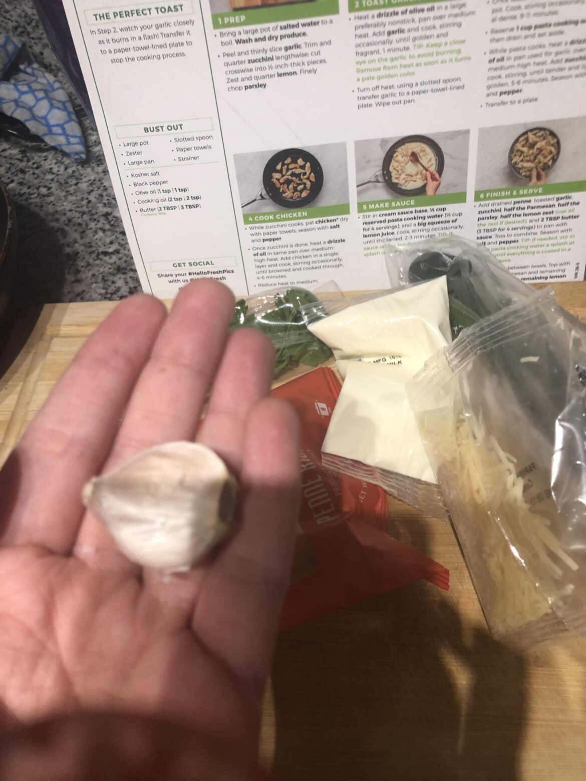 The garlic I got in yesterday’s meal
