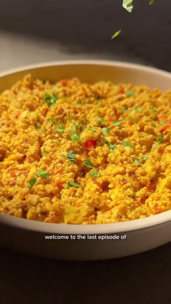 Masala Tofu Bhurji (Scramble)