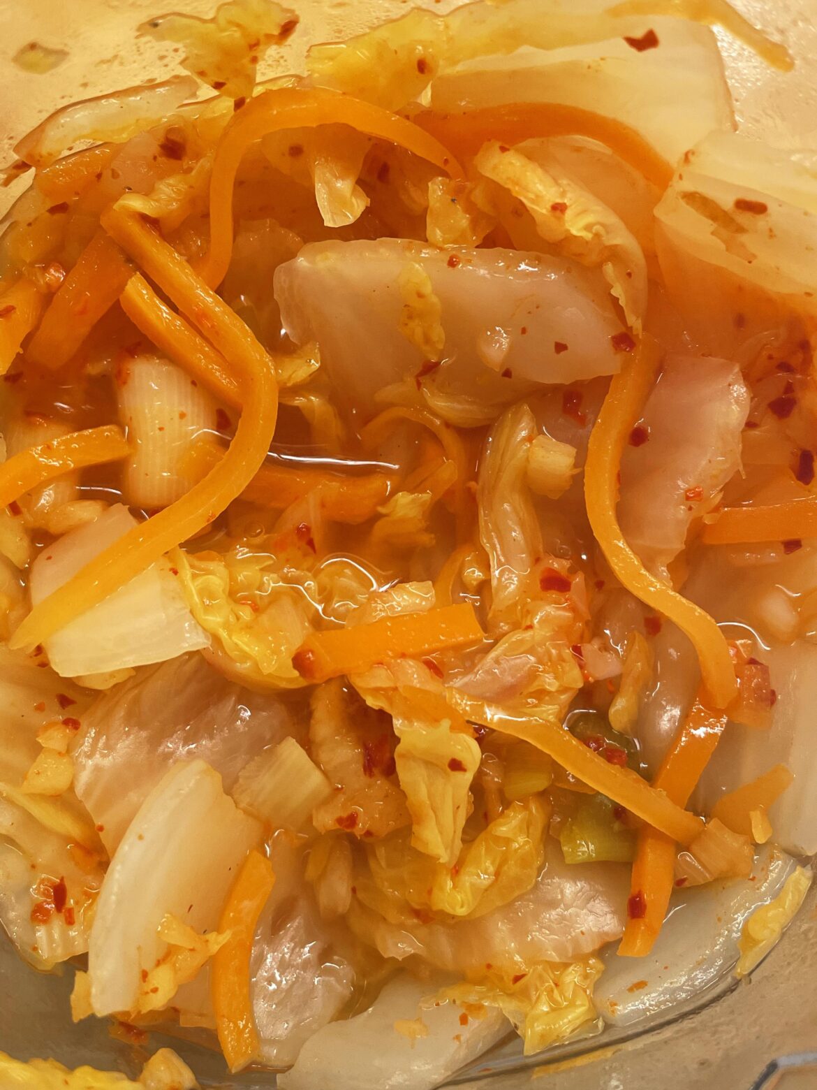 Kimchi looks fine but tastes rancid Kimchi looks fine but tastes rancid