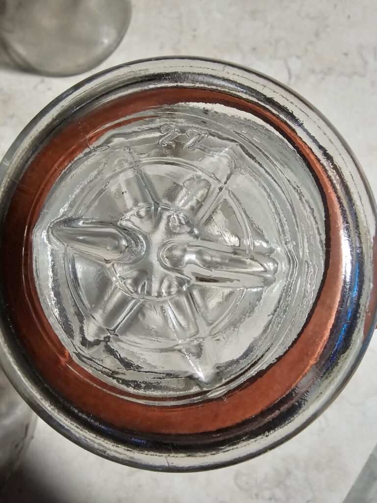 Can anyone identify the logo/brand of this vintage mason jar?