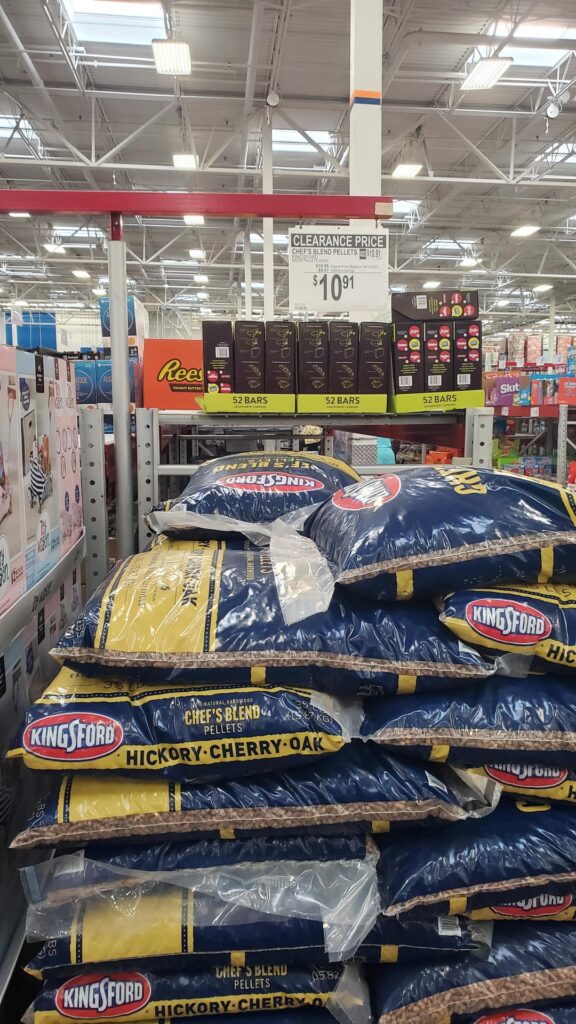 Check your local Sam's Club for pellet deals.