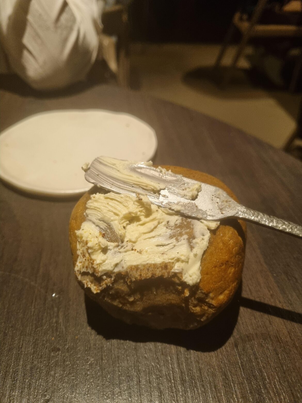 Butter on the rock at a 1 Michelin Star