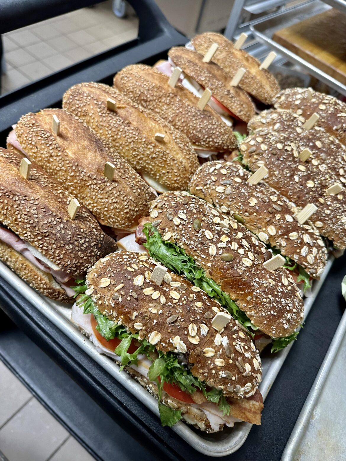 Turkey blt and ham and cheese.