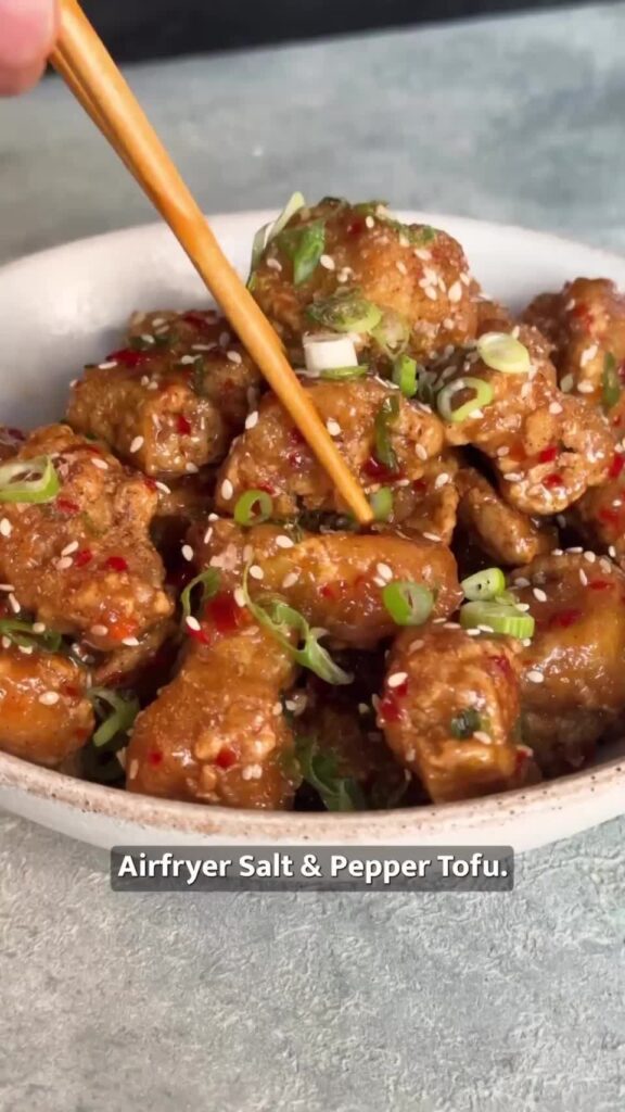 Air Fryer Salt and Pepper Tofu