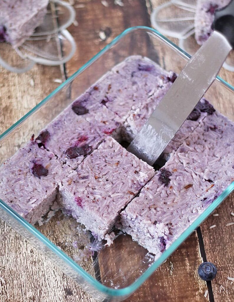 Blueberry Milk Rice "Kiribath" Recipe - Savory Spin