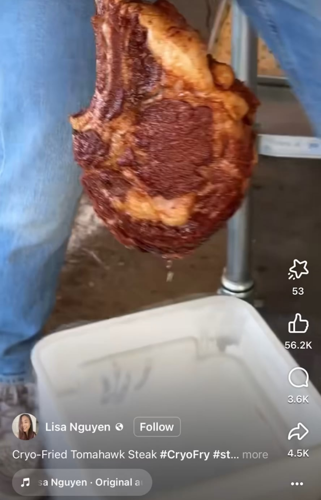 Liquid Nitrogen & Deep Fried Steak