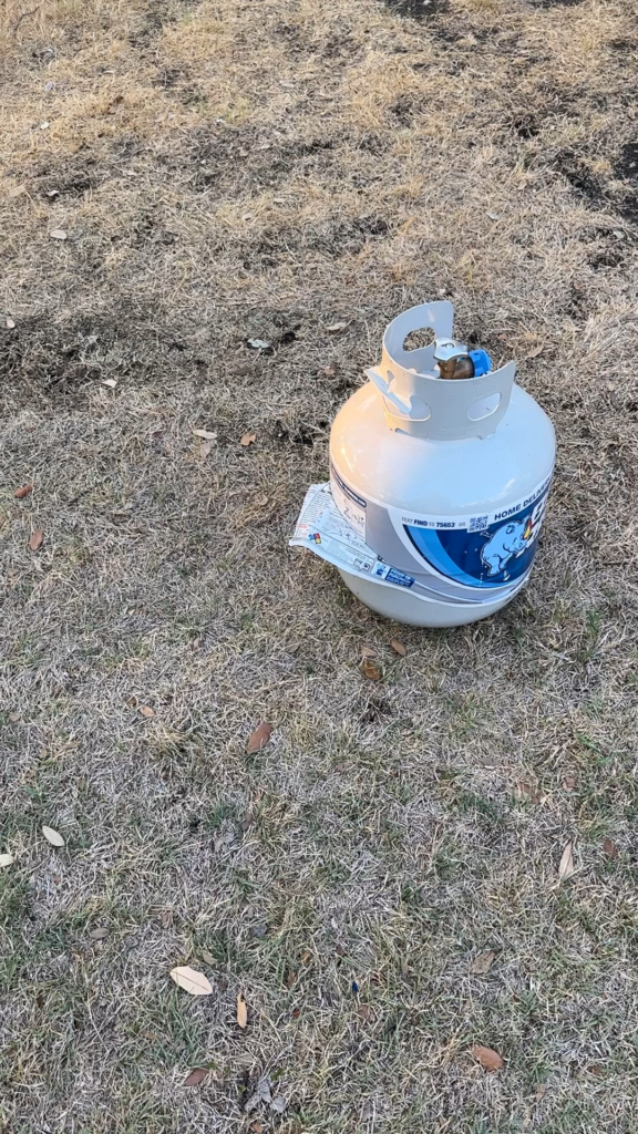 Propane Tank Leaking at Seam - Rusty Weld Painted Over