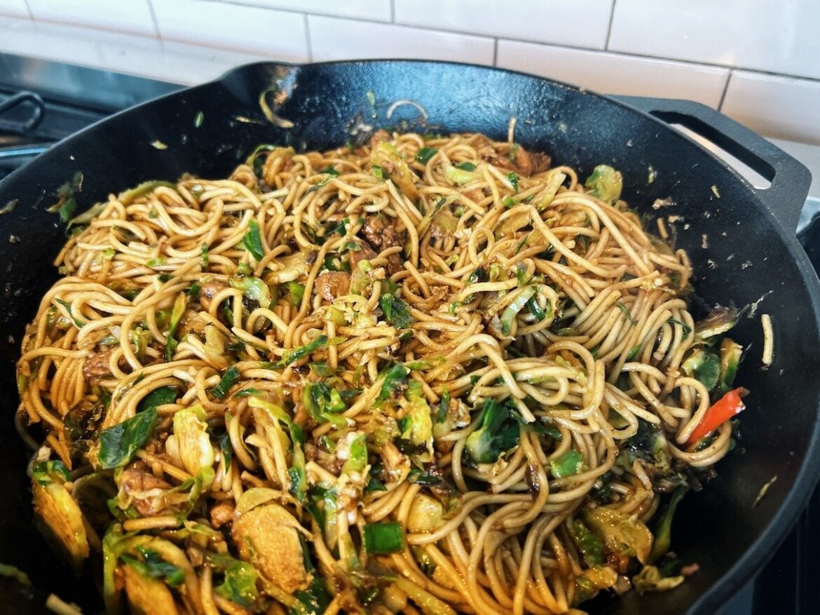 Thai Chili Chicken & Brussels Sprout Stir-Fry