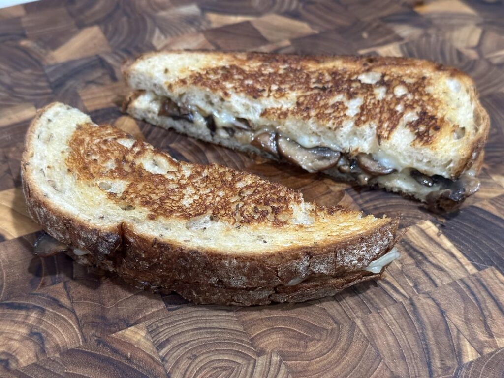 it’s 8:40am. mushroom and swiss?