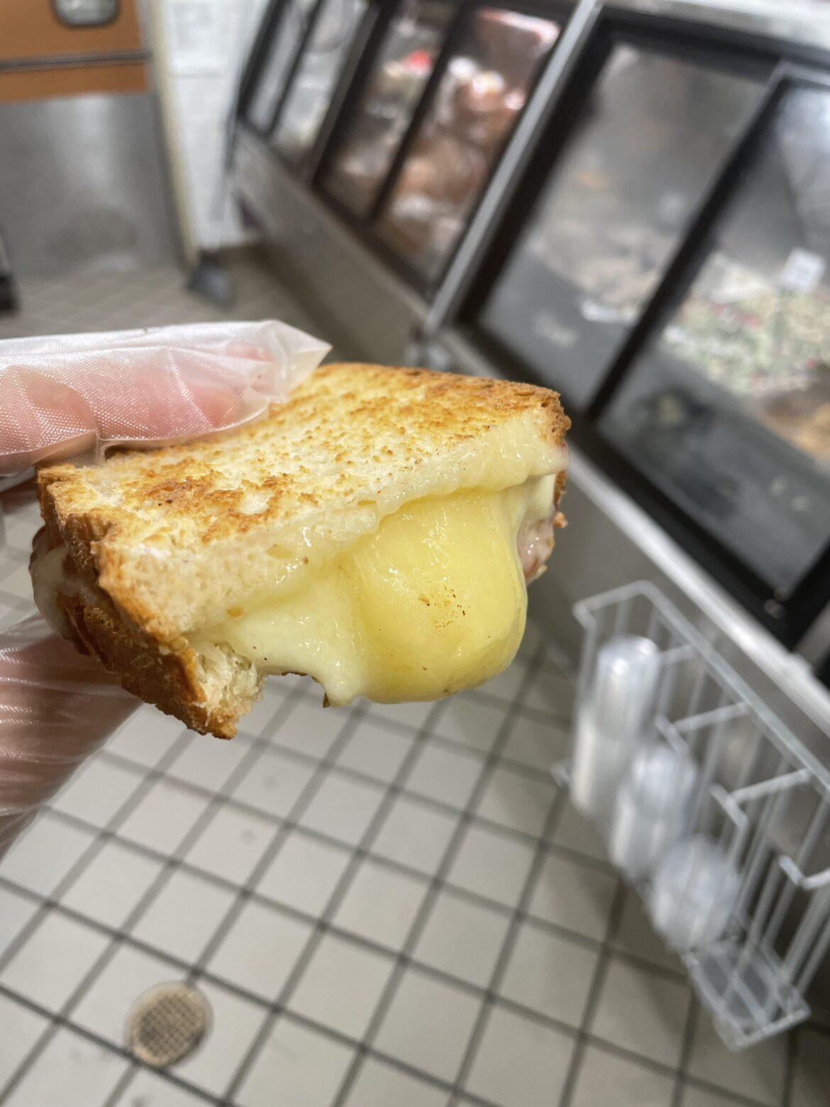 Day 8 of posting grilled cheese sandwiches until I run out of cheese types: Adam's Reserve NY Extra Sharp White Cheddar .