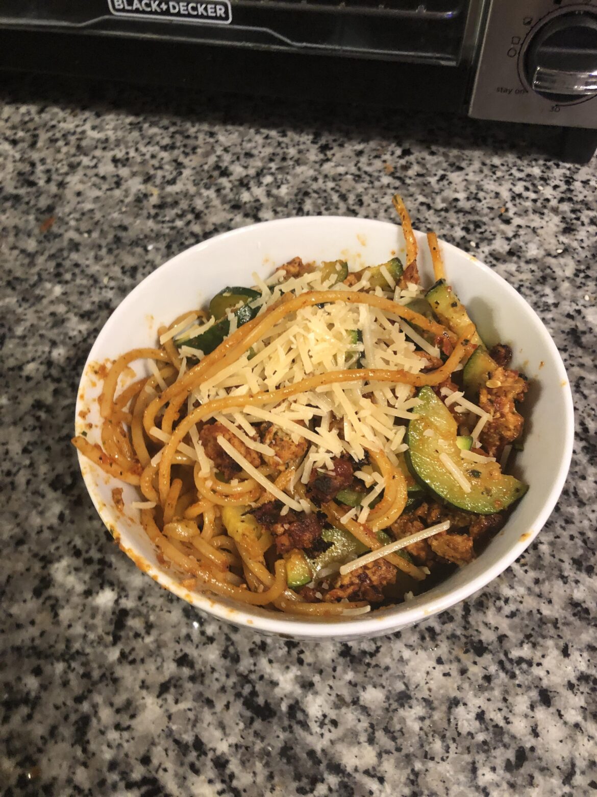 9/21/23: Chicken Sausage Spaghetti Bolognese - a redemption from last night