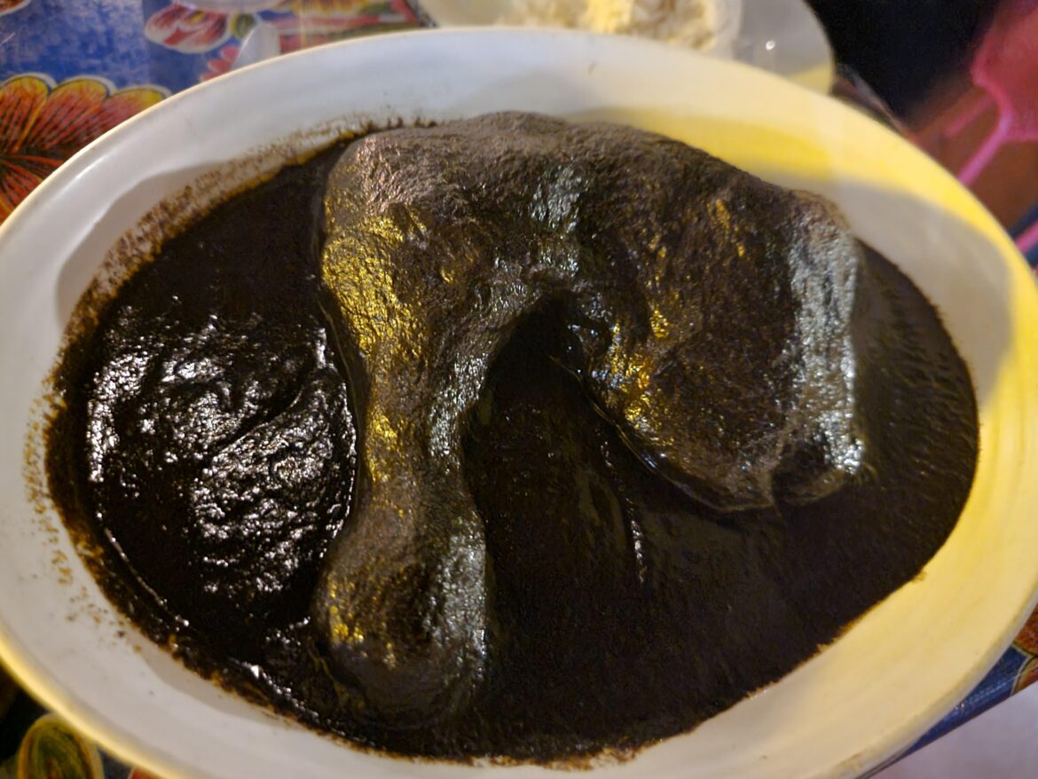 Mole Negro at Guelaguetza