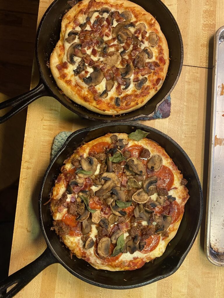 traeger pan pizzas