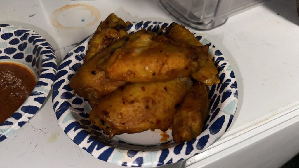 Trying to cook fresh wings Trying to cook fresh wings