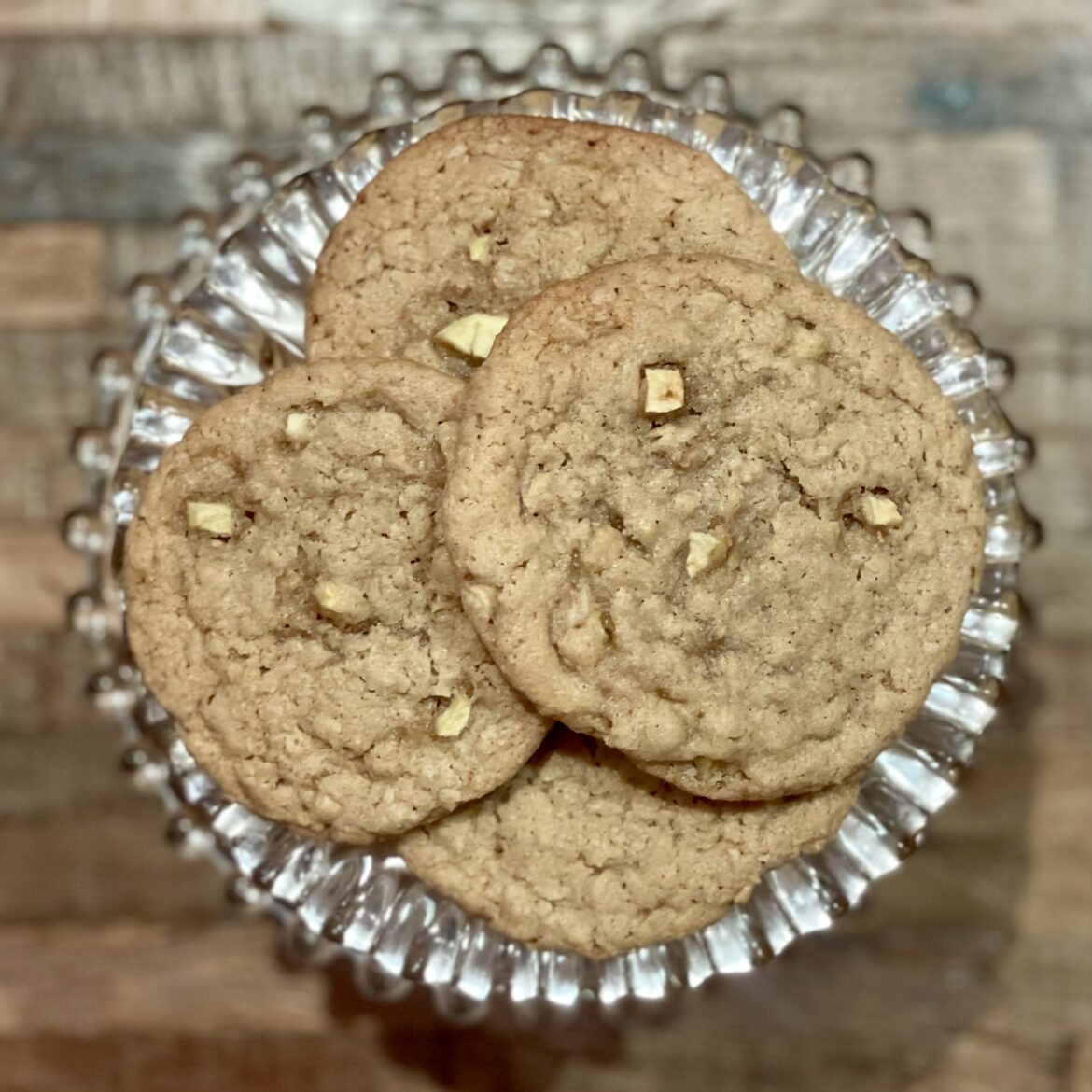 Apple Oatmeal Molasses Cookies (Recipe)