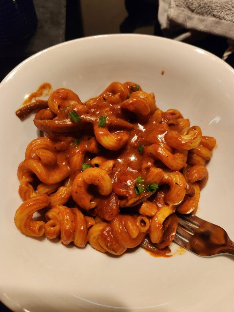 Vegan Cajun-Spiced Mushroom Cavatappi