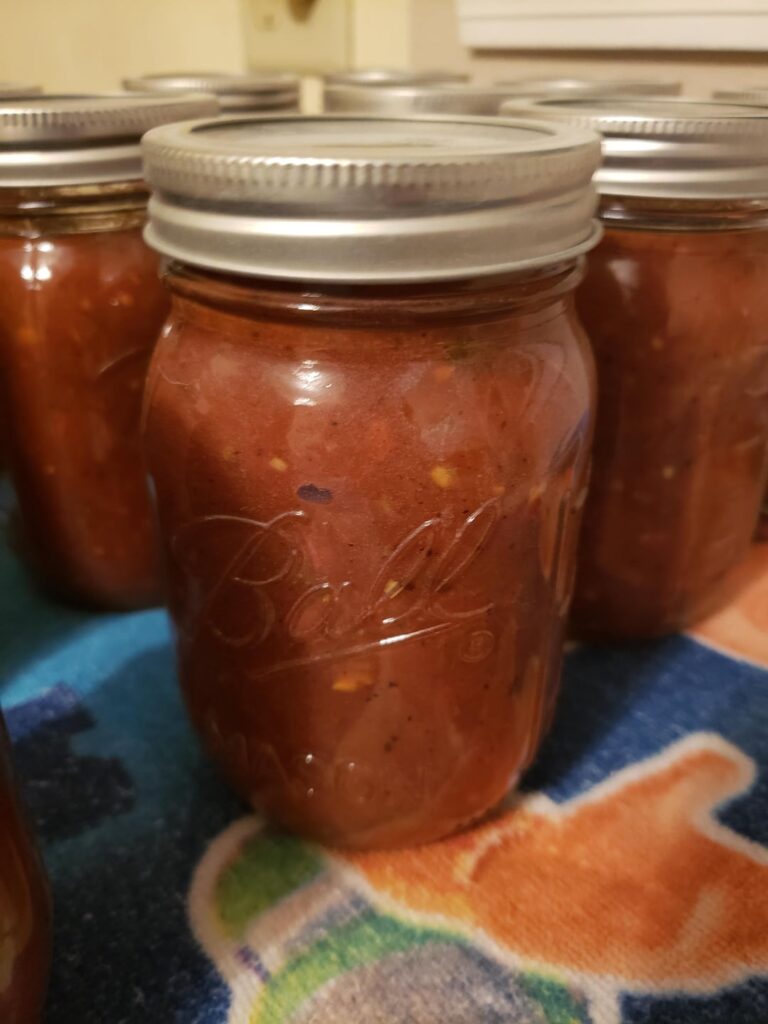 1st time canning! Smoked Salsa!