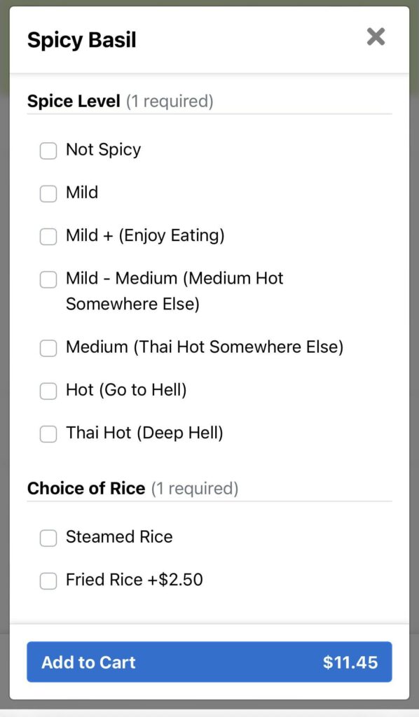 Bit nervous to try Thai hot from this restaurant