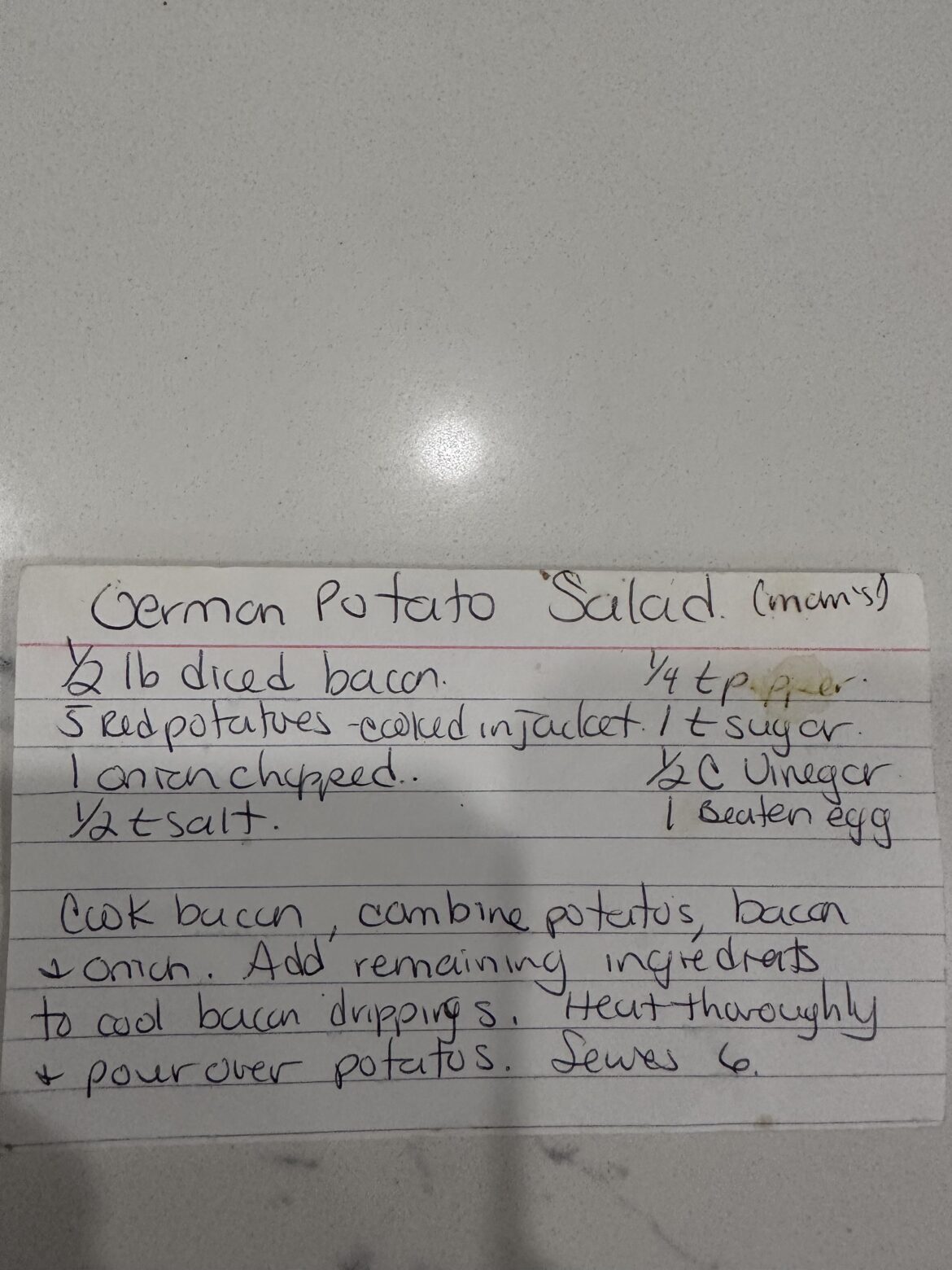 Grandma’s German Potato Salad