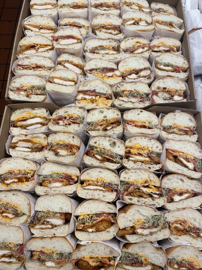 Chef here! My team made over 500 chicken sandwiches for a fundraiser last weekend.