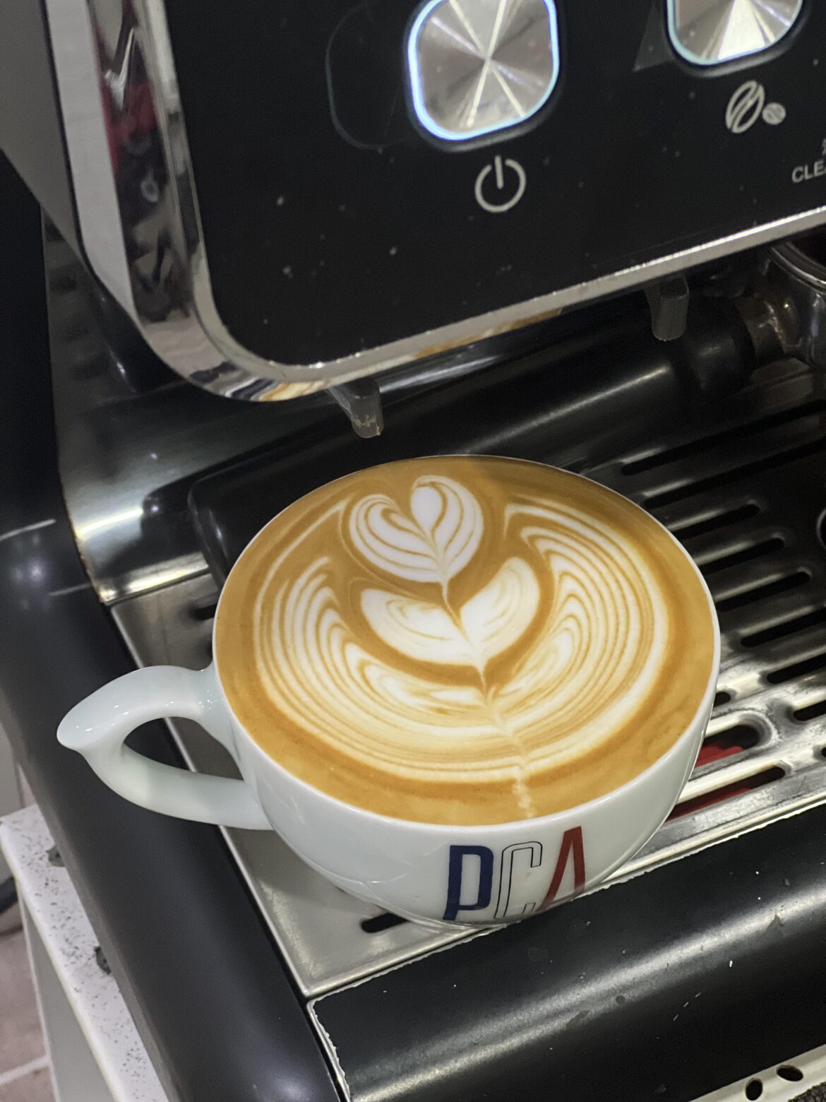 Winged TUlip Latte Art Practice