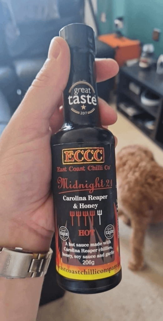 100% recommend! Sweet, spicy, alot of umami, just a really good sauce! Great on wings