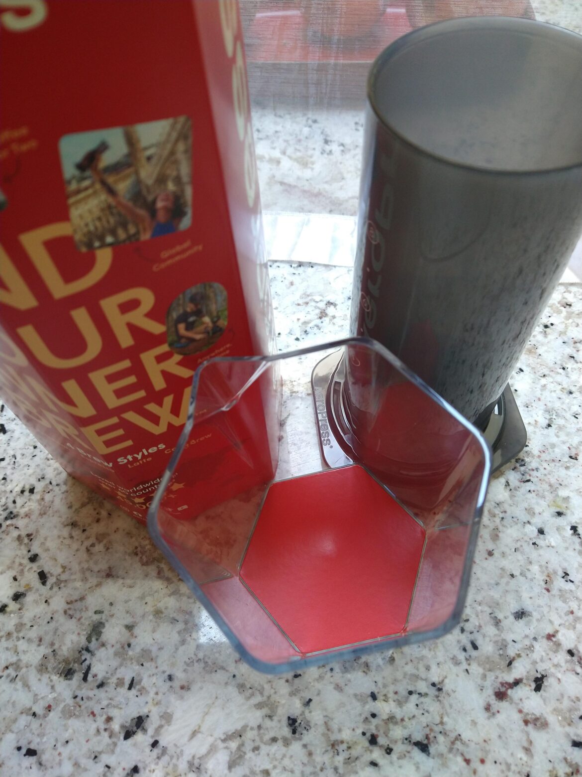 Aeropress xl carafe, why do you have a cardstock stuck inside?