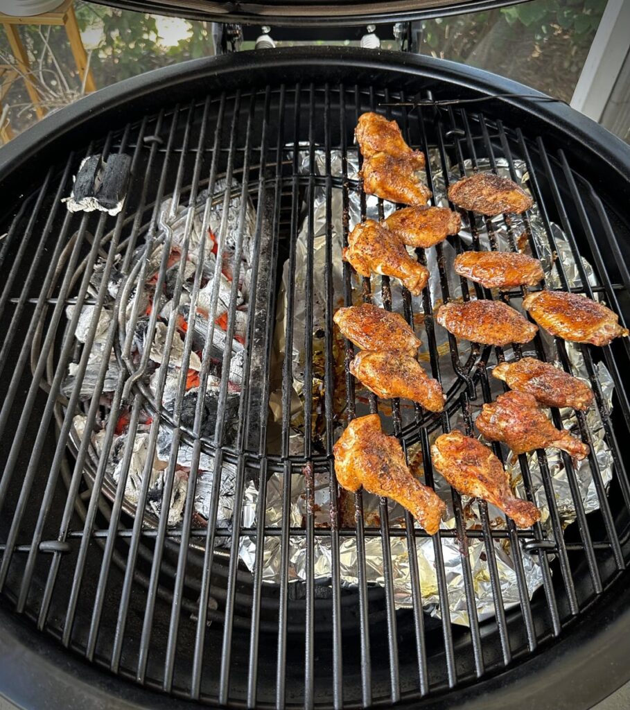 Wings on the summit kamado