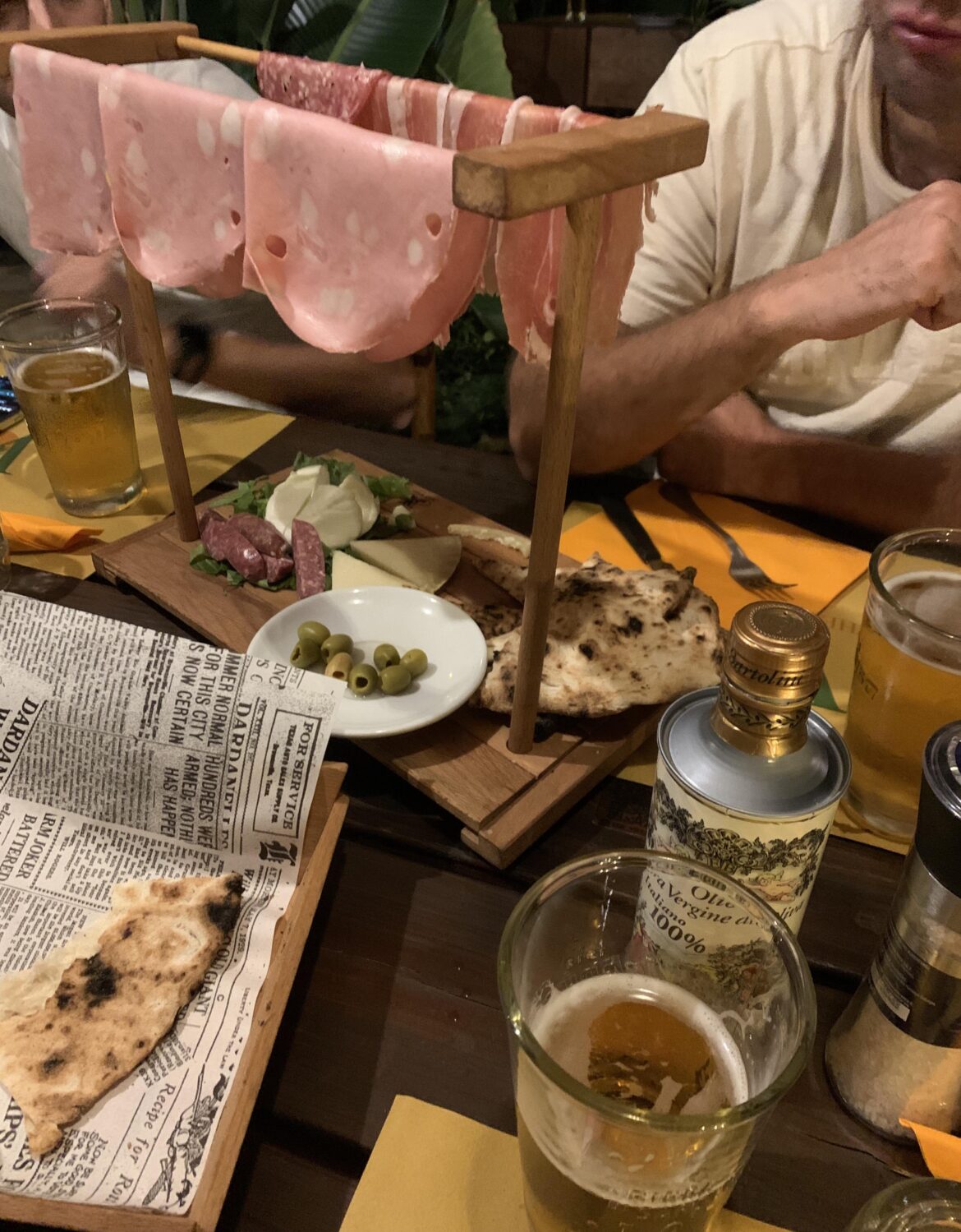 Cold cuts served in a “meat hanger” ? Italy