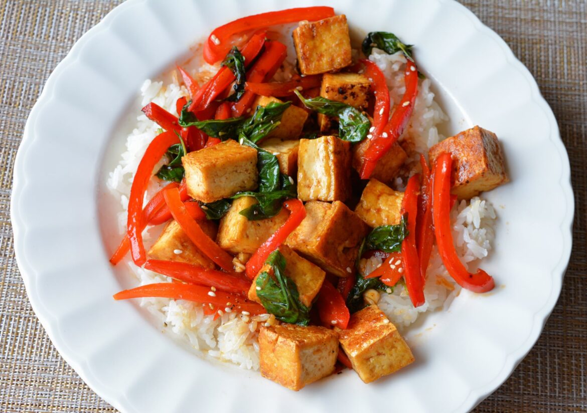 339 Cal Thai Basil Tofu with rice