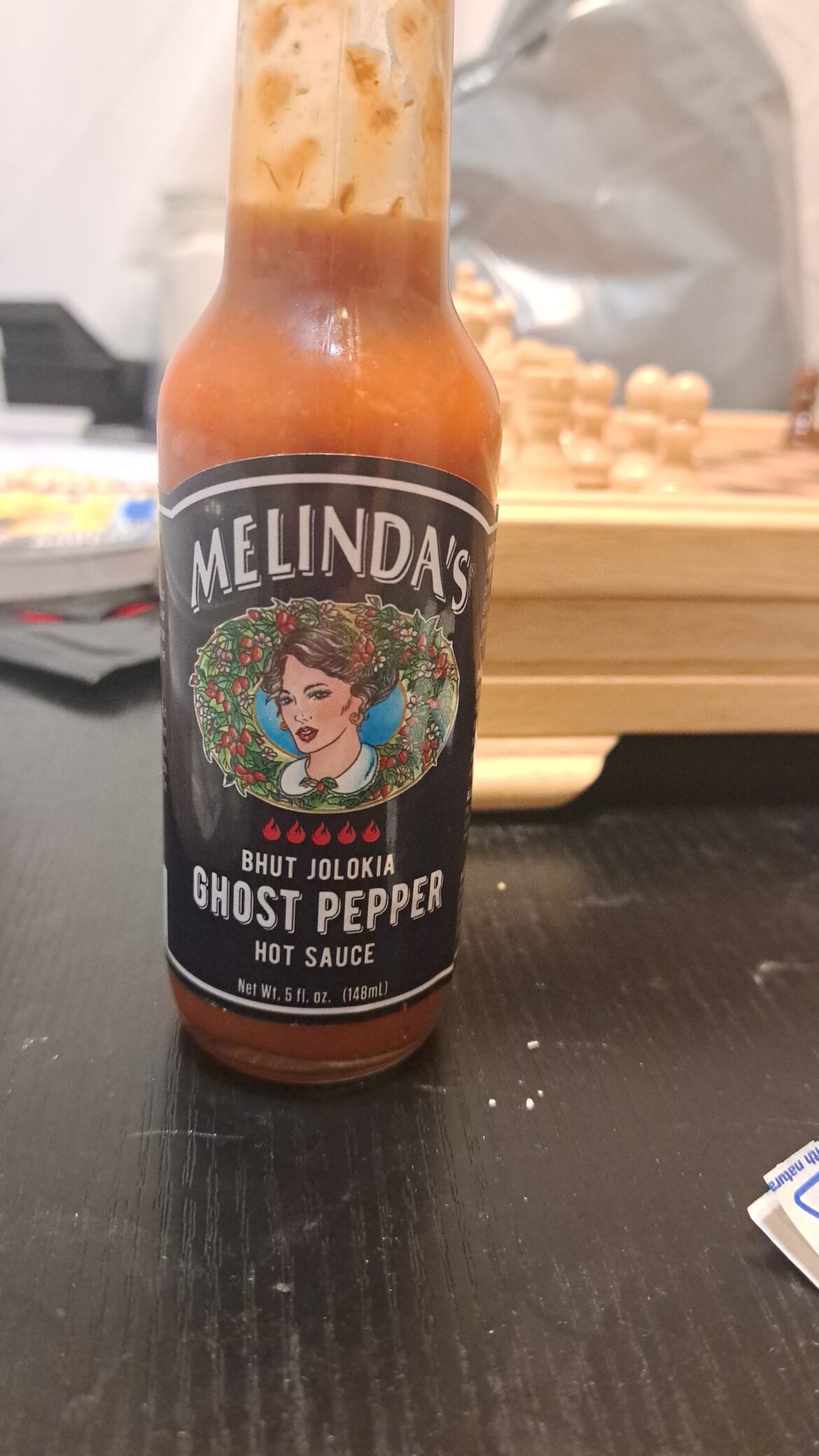 Good stuff, mildly spicy and good on seafood