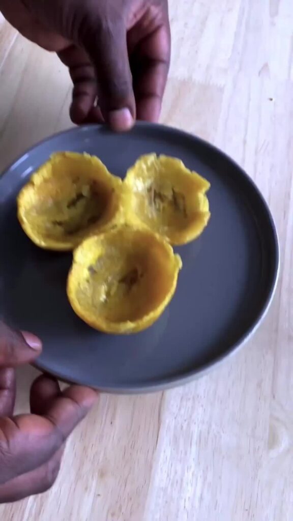 Jerk Tofu in Plantain Cups