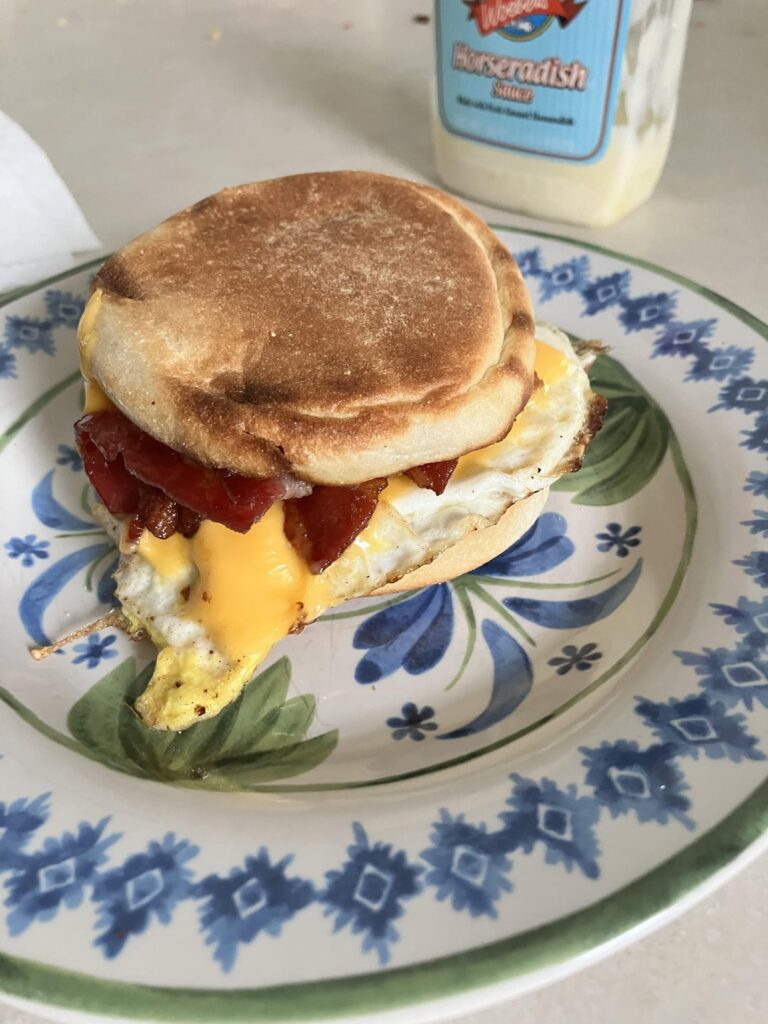 Classic BEC with horsey sauce