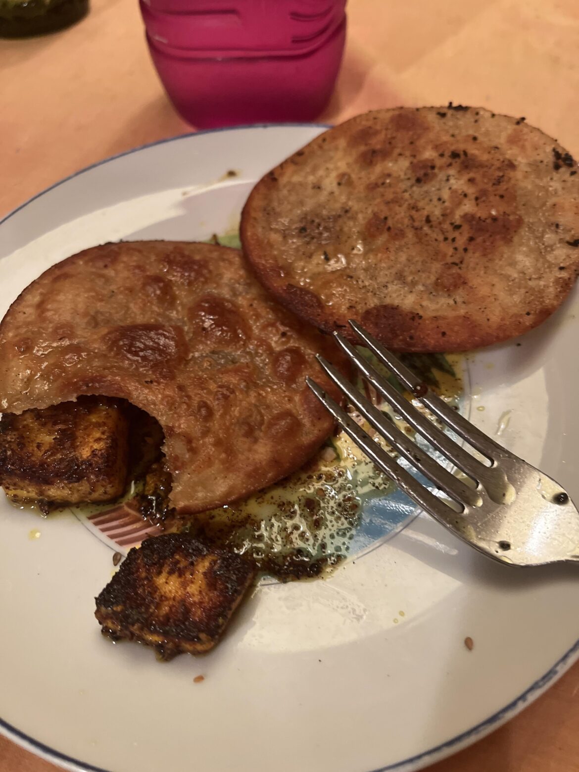 My friends think I’m crazy for making this spicy pan fried paneer at 10:30 pm