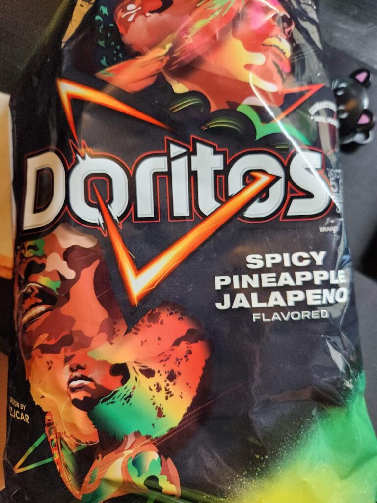 I'm conflicted on these. They do taste like jalapeno and pineapple but also like a very mid tortilla chip.