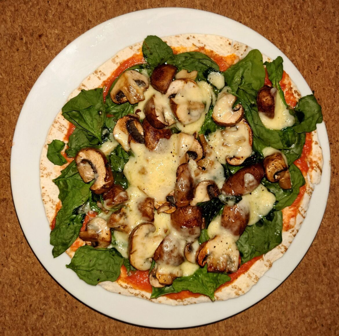 Garlic Mushroom Pizza