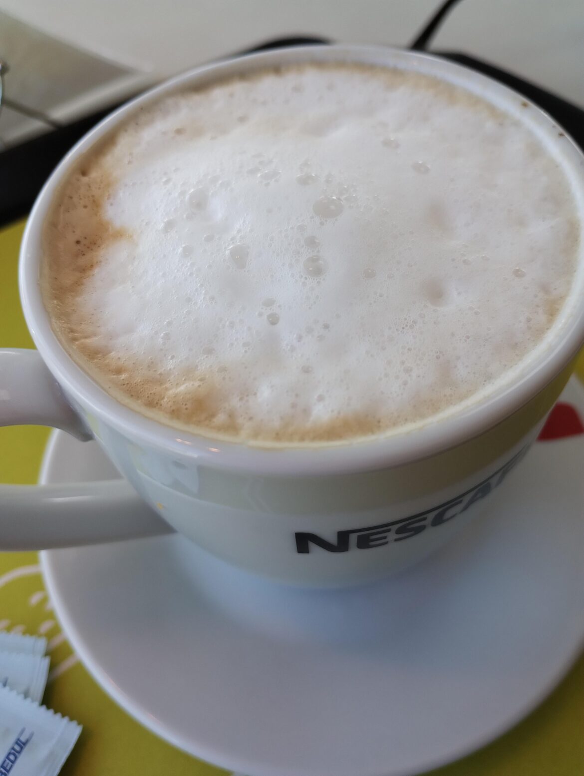 Shaving the rest of the day with coffee and foam!