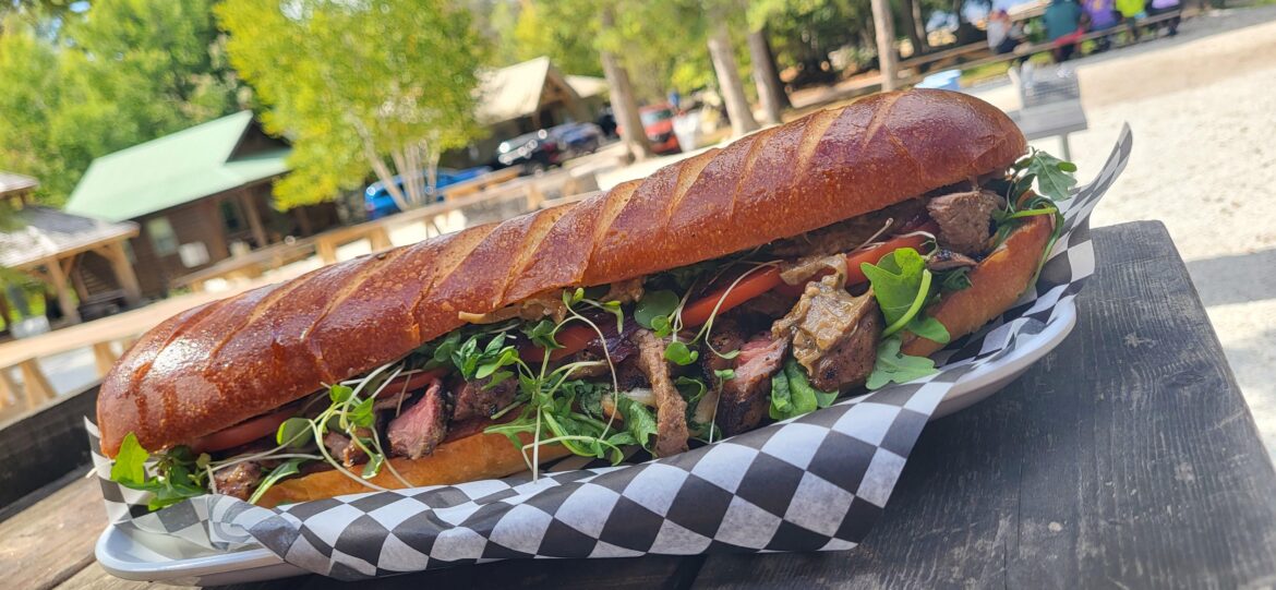 Steak, rocket, smoked Gouda, onion chutney and tomato