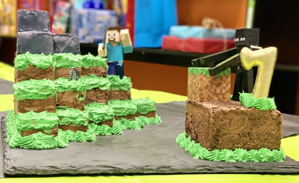 Minecraft Cake for my 7 y/o