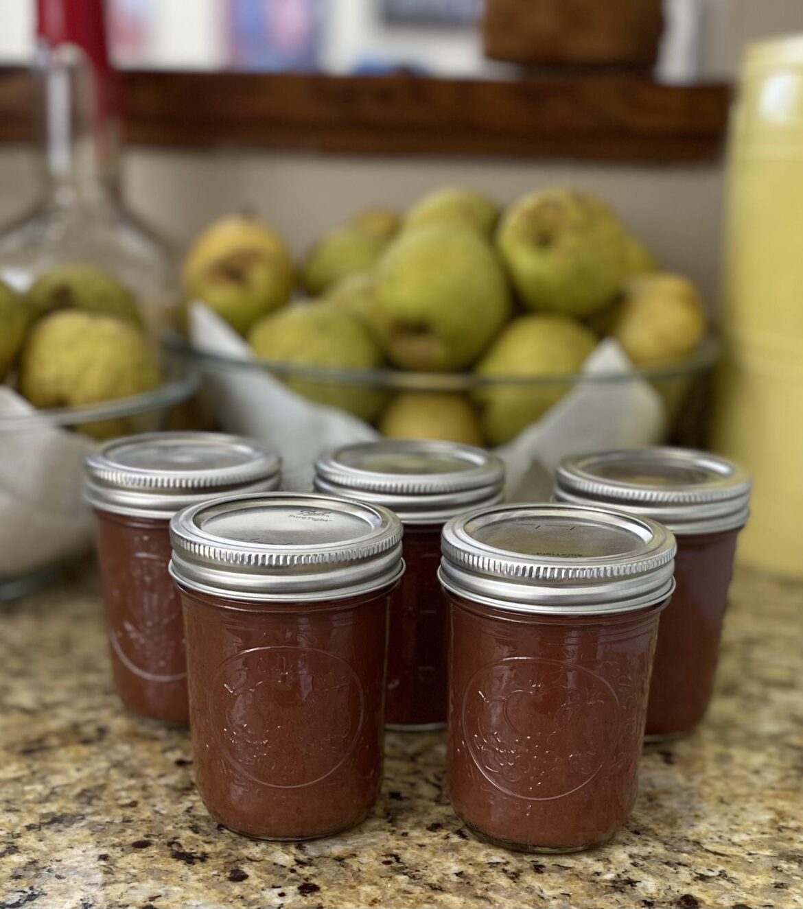 First time canner Pear Butter from 80-100 year old trees on family farm. First time canner Pear Butter from 80-100 year old trees on family farm.