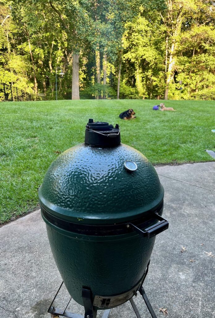 Chicken fajitas on a perfect night