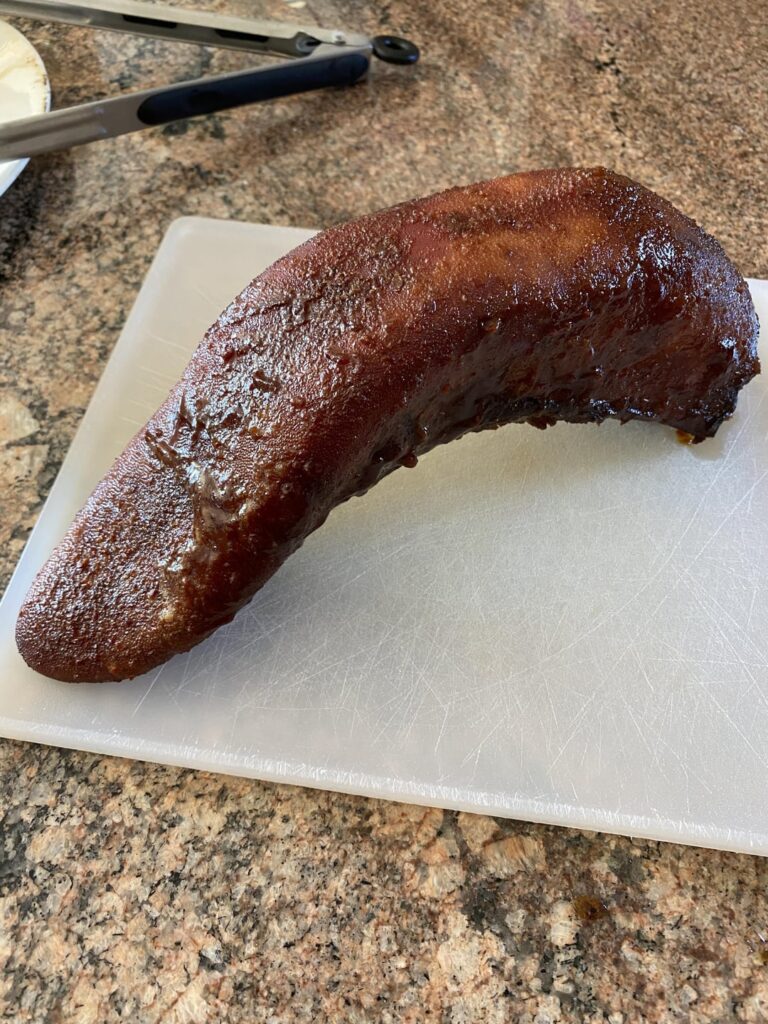 Smoked beef tongue