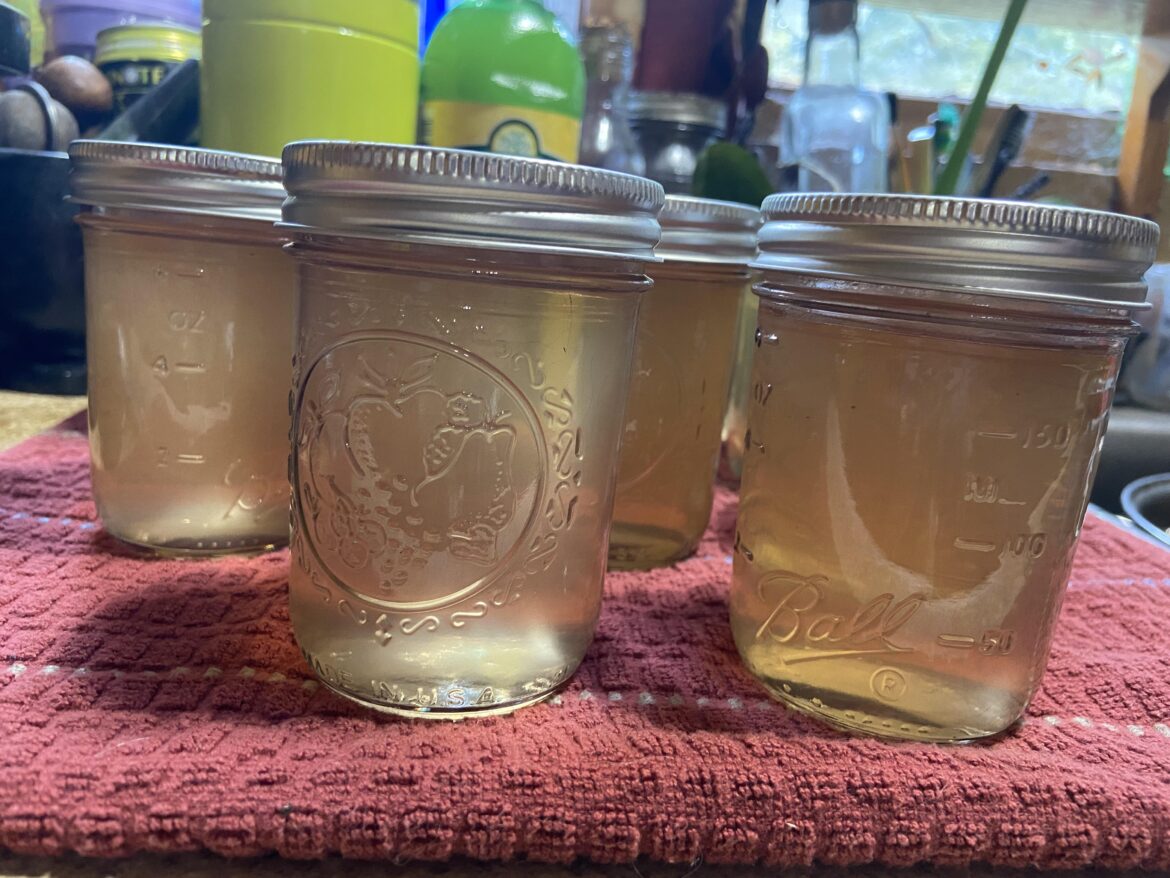 I made fresh Pear Jelly