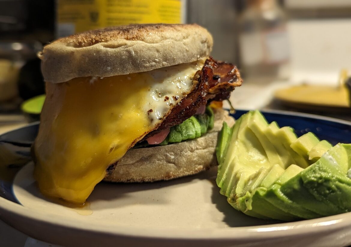 English muffin sandwich