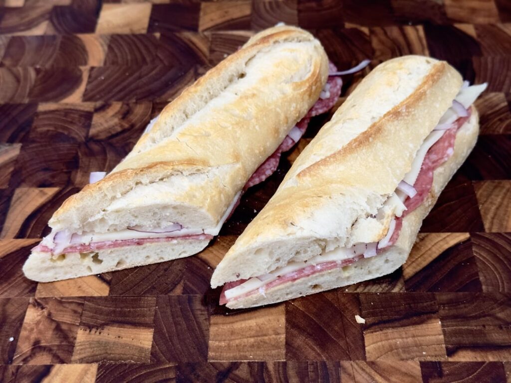 salami, havarti, red onion and dijon